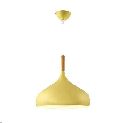 Nowoczesna lampa wisząca o zaokrąglonym kształcie