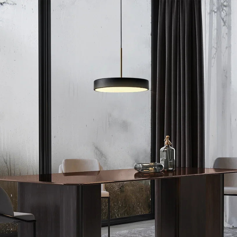 Nowoczesna Okrągła Lampa Wisząca LED do Jadalni i Salonu