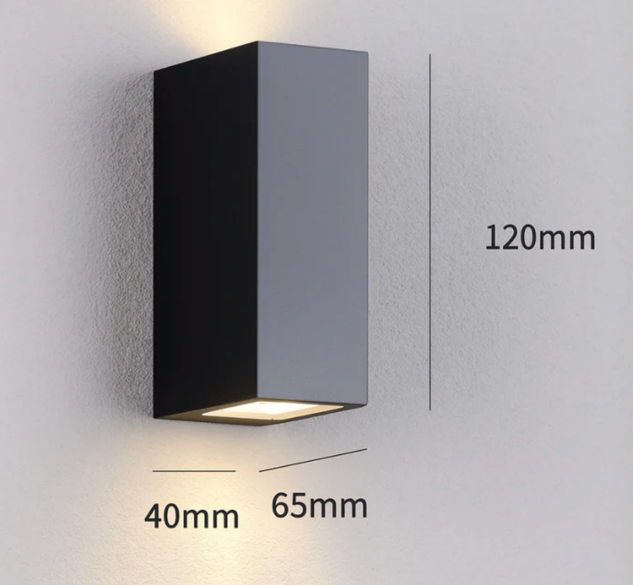 Kinkiet elewacyjny LED góra–dół – nowoczesna lampa zewnętrzna