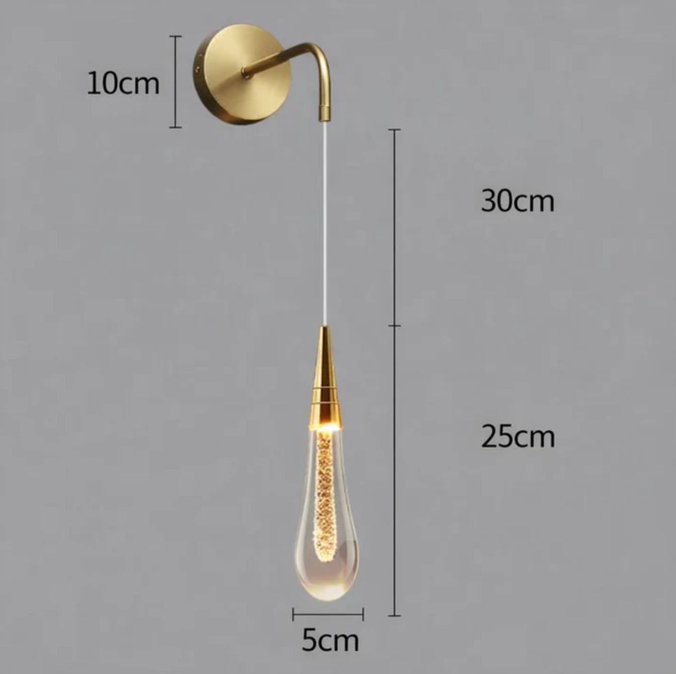 Kinkiet ścienny wiszący – nowoczesna lampa z dekoracyjną żarówką w stylu minimalistycznym