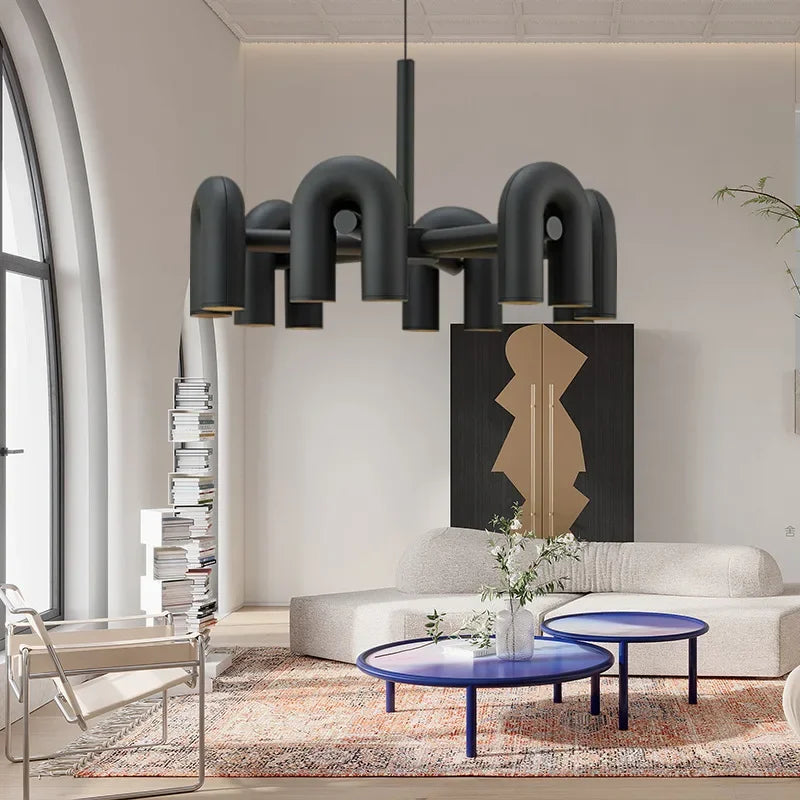 Designerska Lampa Wisząca o Rzeźbiarskiej Formie – Nowoczesne Oświetlenie