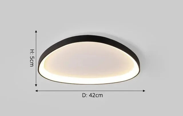 Asymetryczna lampa sufitowa LED – Nowoczesna natynkowa lampa