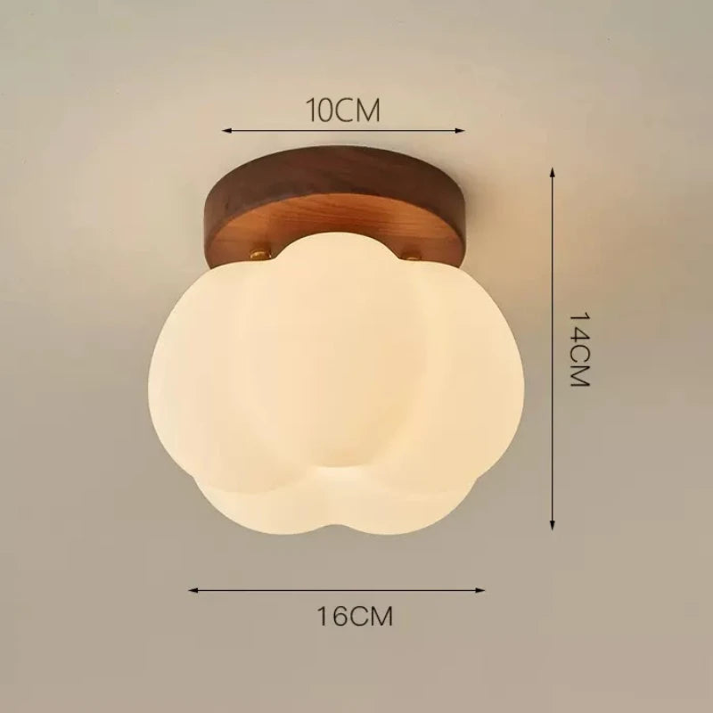 Nowoczesna Lampa Sufitowa z Dekoracyjnym Kloszem