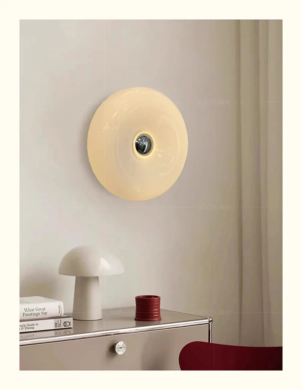 Lampa ścienna LED „donut” – designerska oprawa oświetleniowa z efektem świetlnej aureoli