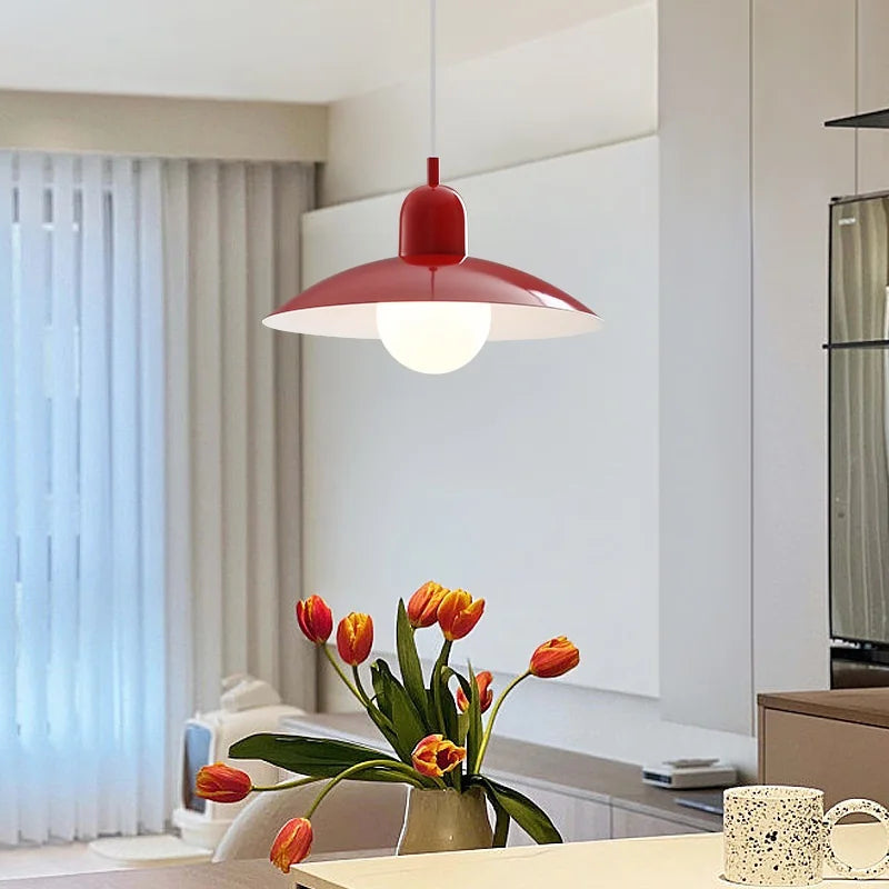 Nowoczesna lampa wisząca z dwukolorowym designem