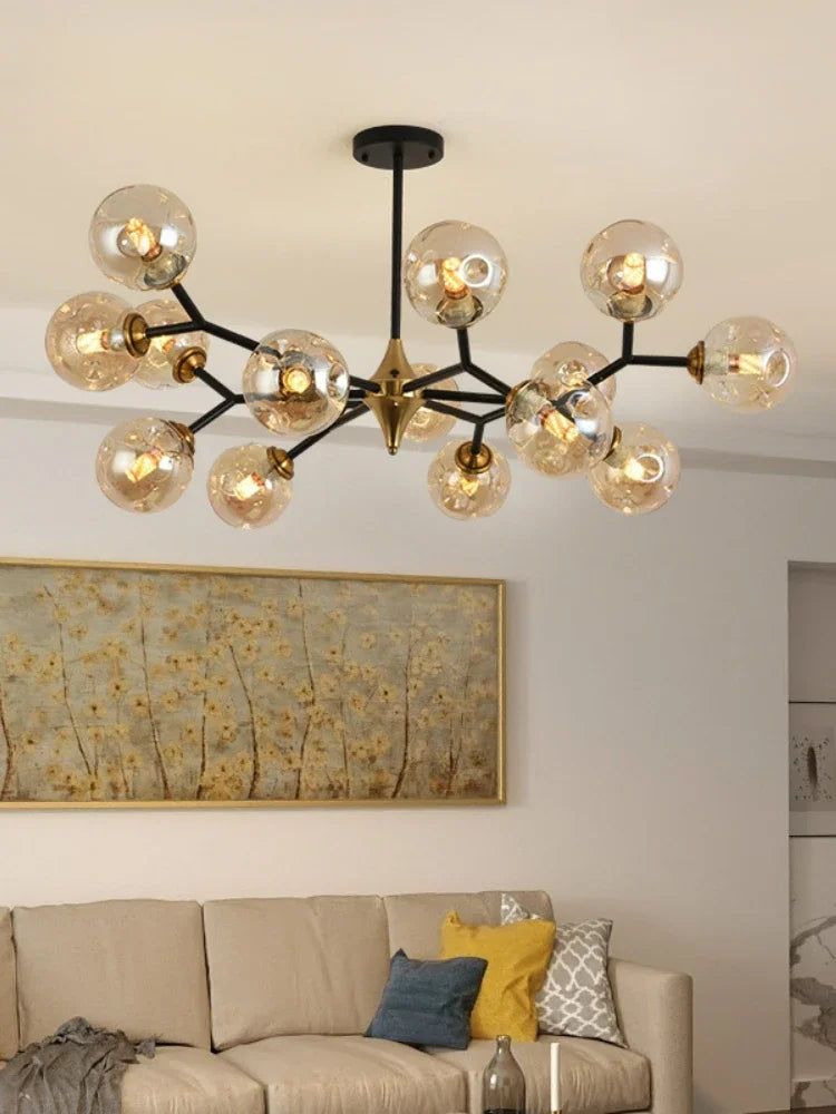 Nowoczesny żyrandol molekularny – Lampa sufitowa