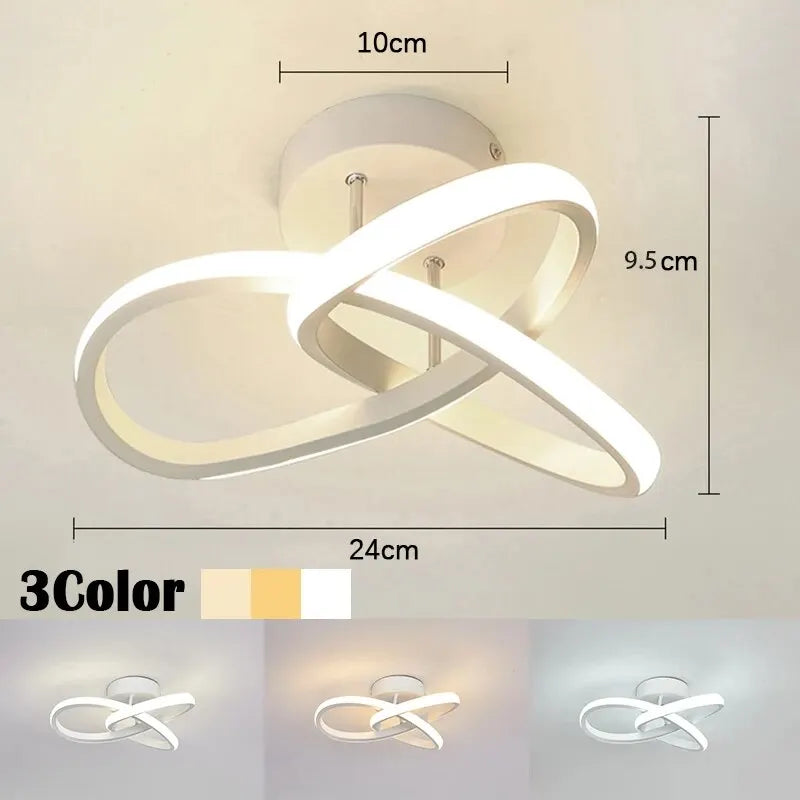 Nowoczesna lampa sufitowa LED żyrandol – geometryczna oprawa w stylu modern