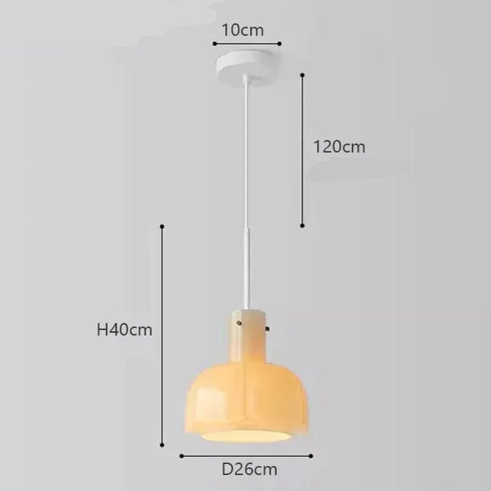 Kreatywna Szklana Lampa Wisząca do Salonu i Jadalni