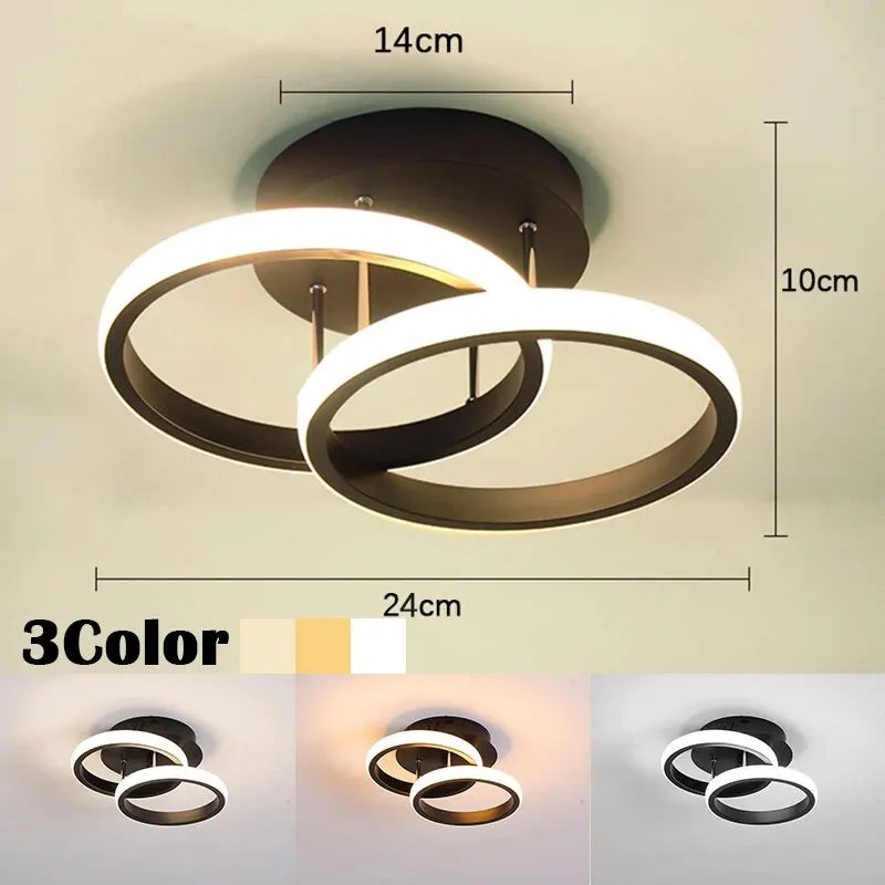 Nowoczesna lampa sufitowa LED żyrandol – geometryczna oprawa w stylu modern