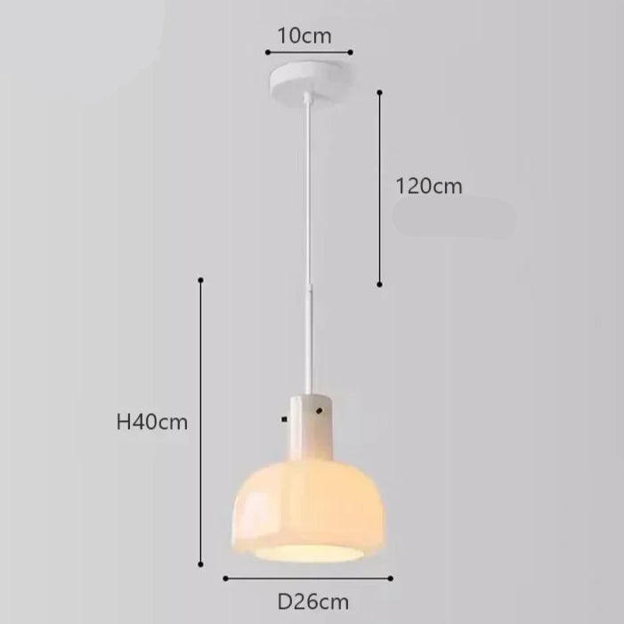 Kreatywna Szklana Lampa Wisząca do Salonu i Jadalni