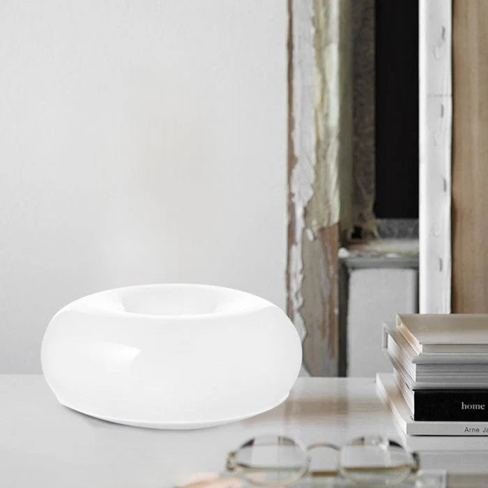 Lampa ścienna LED „donut” – designerska oprawa oświetleniowa z efektem świetlnej aureoli