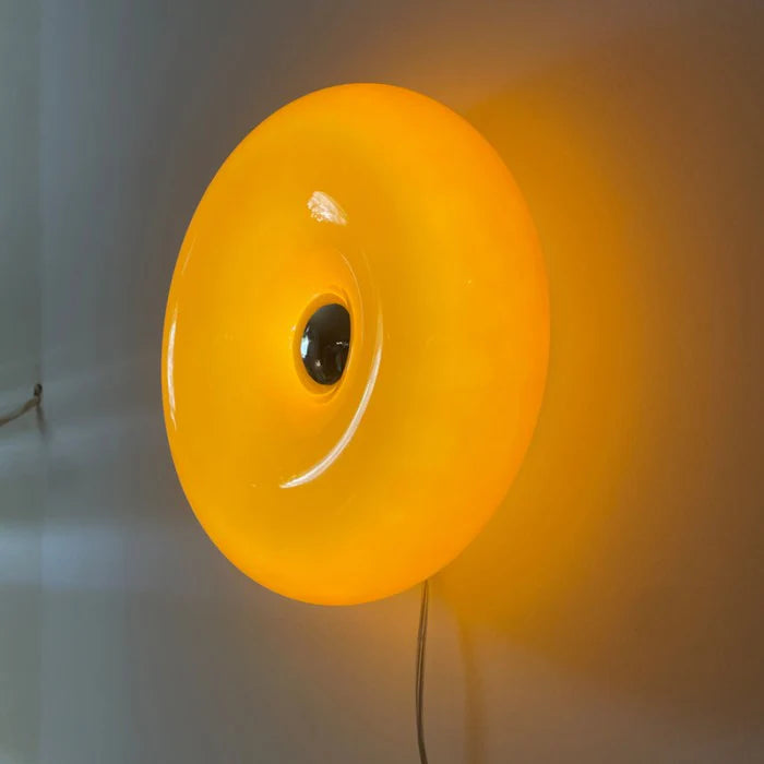 Lampa ścienna LED „donut” – designerska oprawa oświetleniowa z efektem świetlnej aureoli