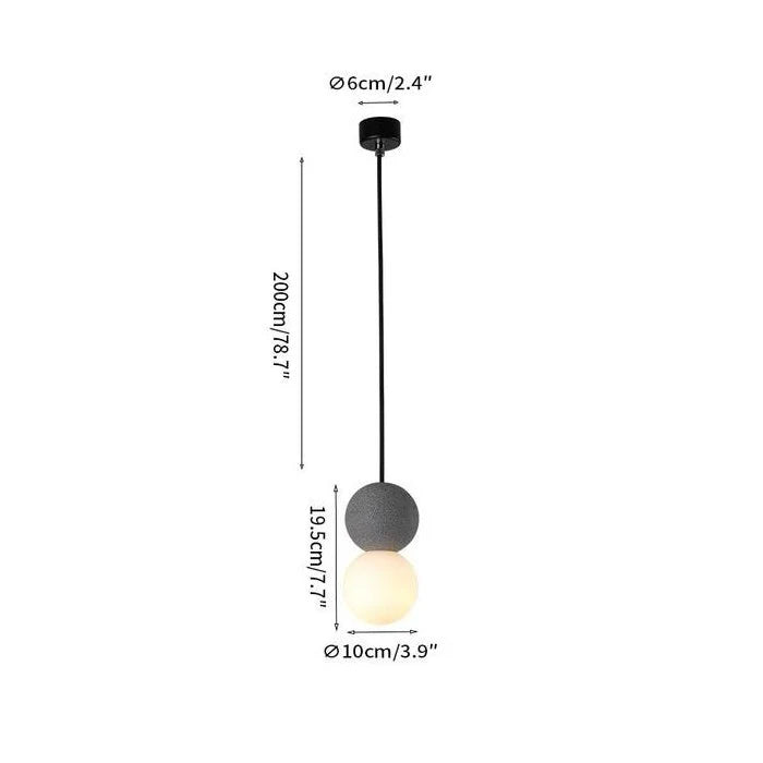 Lampa Wisząca LED „Podwójna Kula”