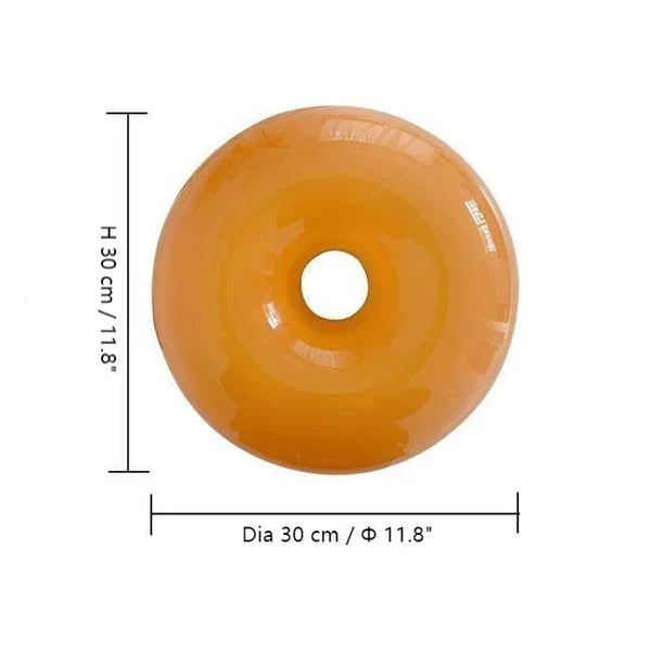 Lampa ścienna LED „donut” – designerska oprawa oświetleniowa z efektem świetlnej aureoli