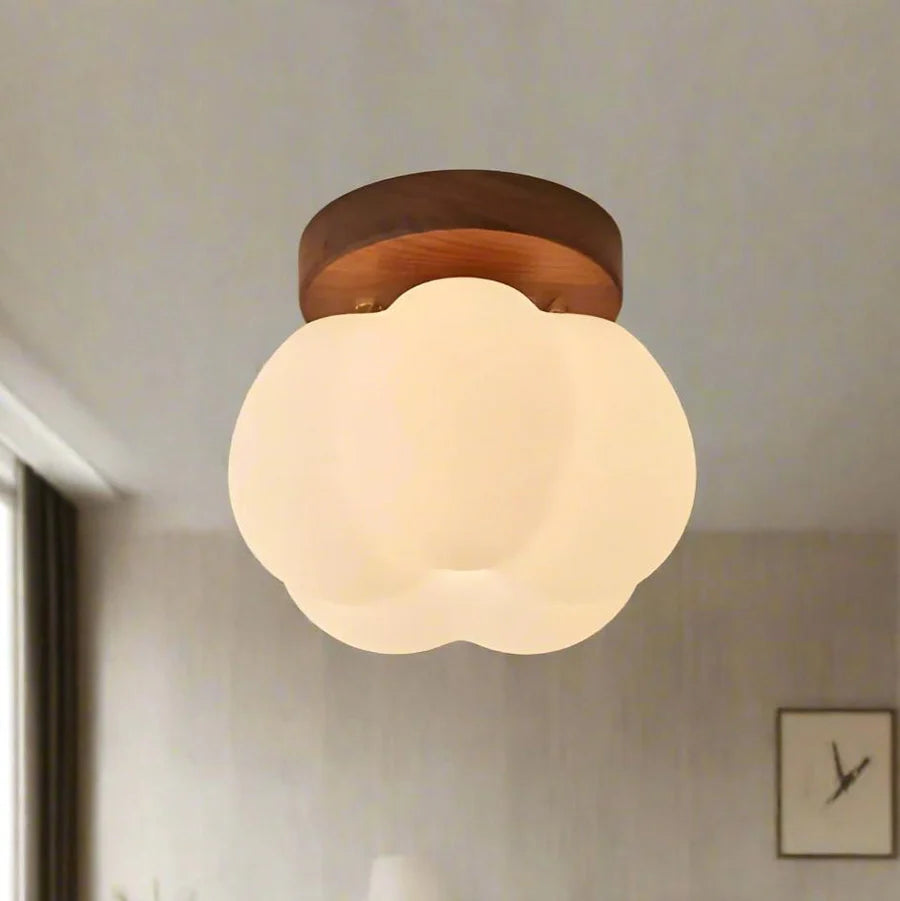 Nowoczesna Lampa Sufitowa z Dekoracyjnym Kloszem