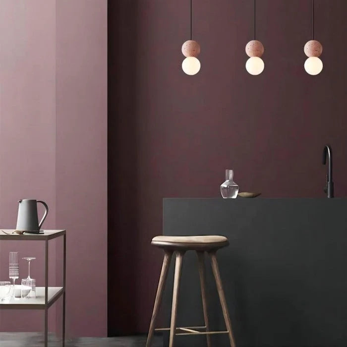 Lampa Wisząca LED „Podwójna Kula”