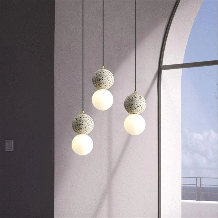 Lampa Wisząca LED „Podwójna Kula”