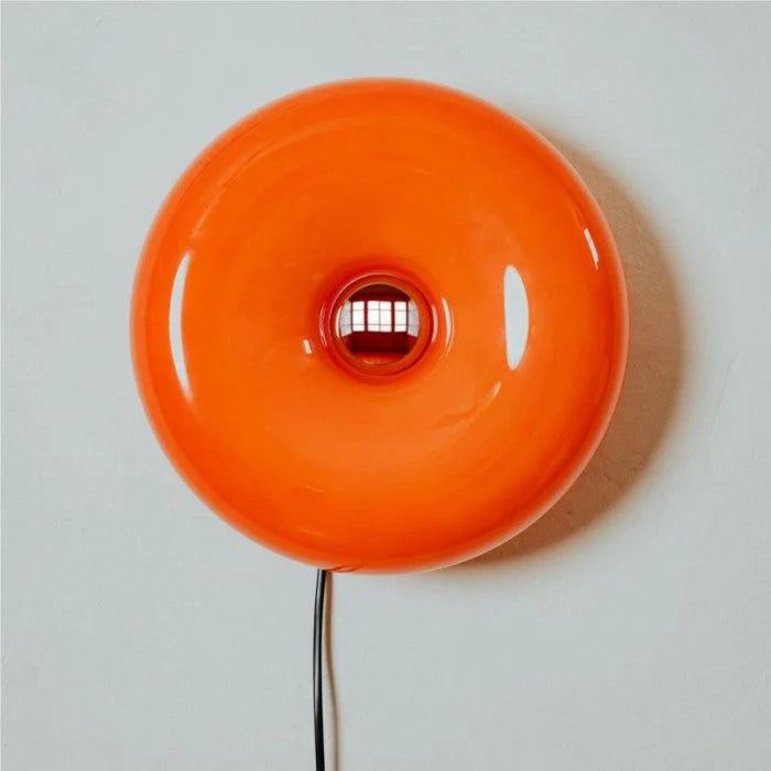 Lampa ścienna LED „donut” – designerska oprawa oświetleniowa z efektem świetlnej aureoli