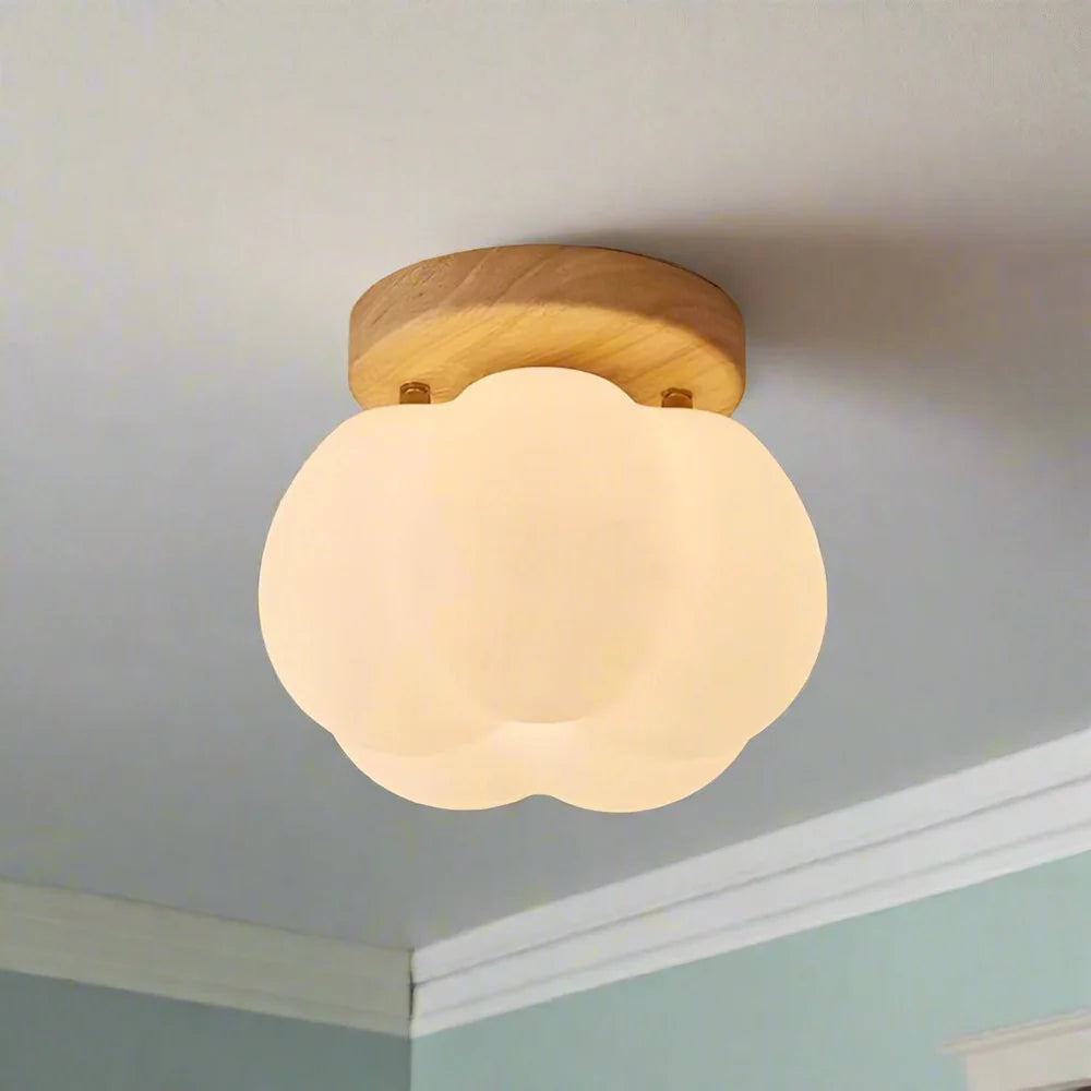 Nowoczesna Lampa Sufitowa z Dekoracyjnym Kloszem