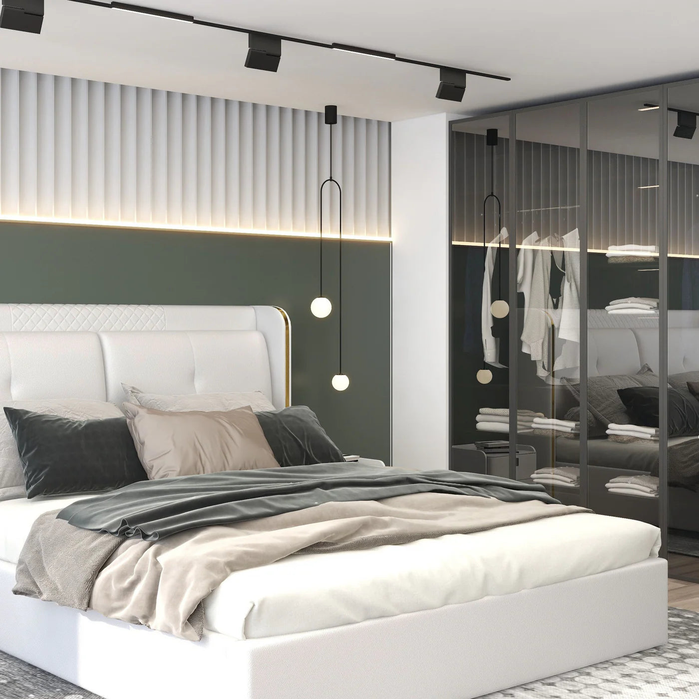 Nowoczesna Lampa Wisząca LED – Minimalistyczny Design z Kulistymi Kloszami