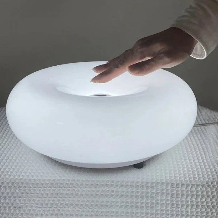Lampa ścienna LED „donut” – designerska oprawa oświetleniowa z efektem świetlnej aureoli