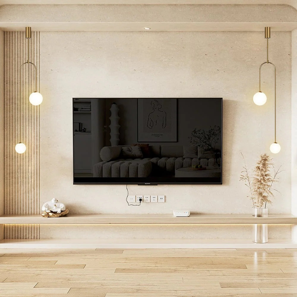 Nowoczesna Lampa Wisząca LED – Minimalistyczny Design z Kulistymi Kloszami