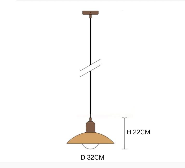 Nowoczesna lampa wisząca z dwukolorowym designem