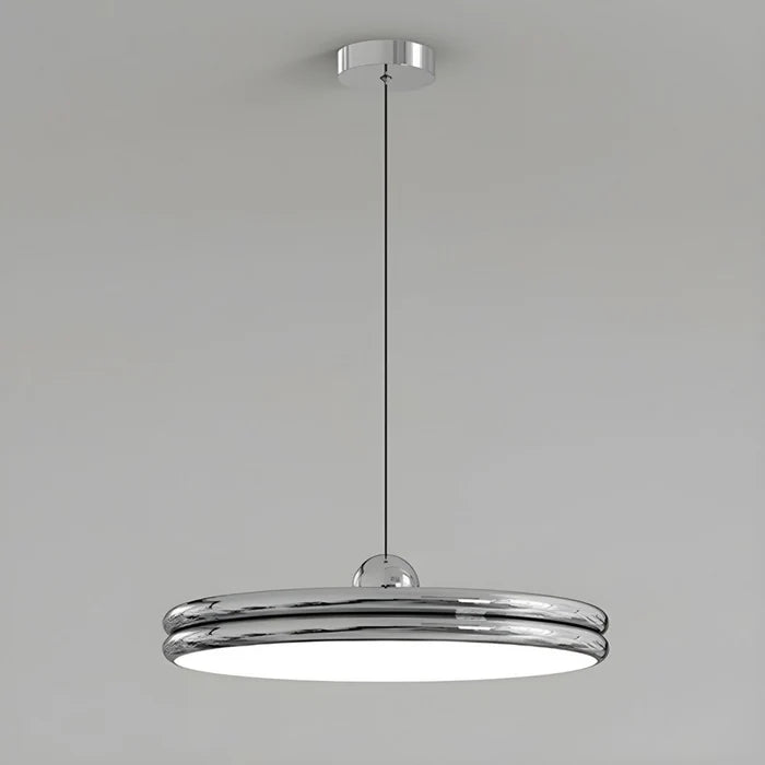 Nowoczesna Lampa Wisząca w Kształcie Dysku – Minimalistyczne Oświetlenie LED do Jadalni i Salonu