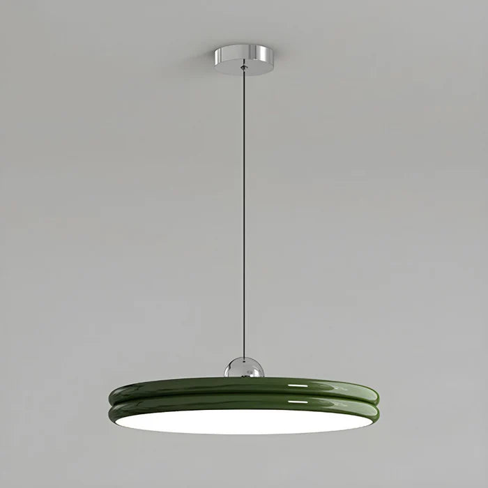 Nowoczesna Lampa Wisząca w Kształcie Dysku – Minimalistyczne Oświetlenie LED do Jadalni i Salonu
