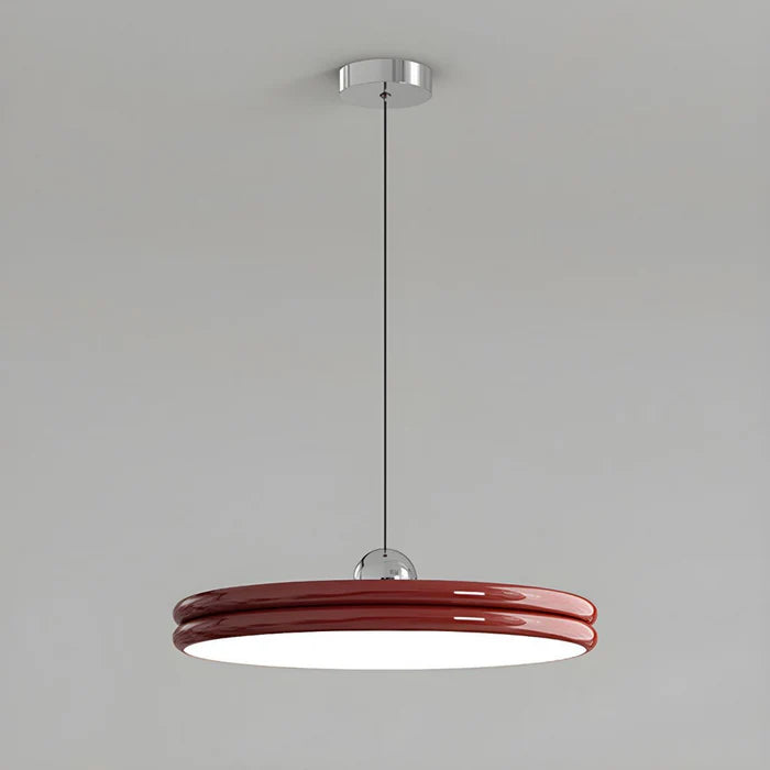 Nowoczesna Lampa Wisząca w Kształcie Dysku – Minimalistyczne Oświetlenie LED do Jadalni i Salonu