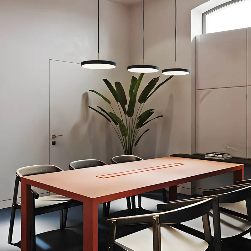 Nowoczesna Okrągła Lampa Wisząca LED do Jadalni i Salonu
