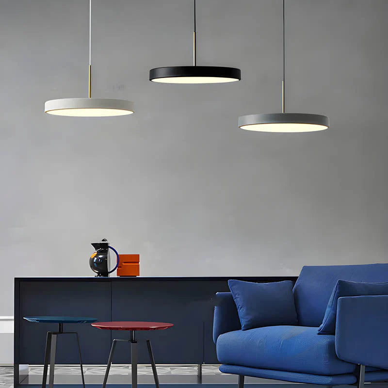 Nowoczesna Okrągła Lampa Wisząca LED do Jadalni i Salonu