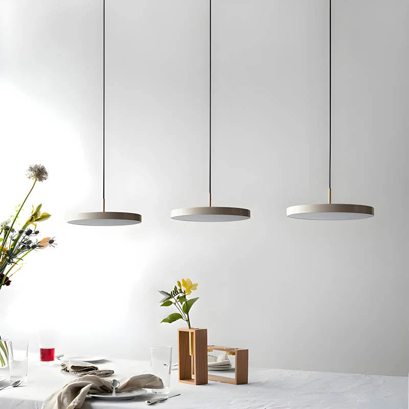 Nowoczesna Okrągła Lampa Wisząca LED do Jadalni i Salonu