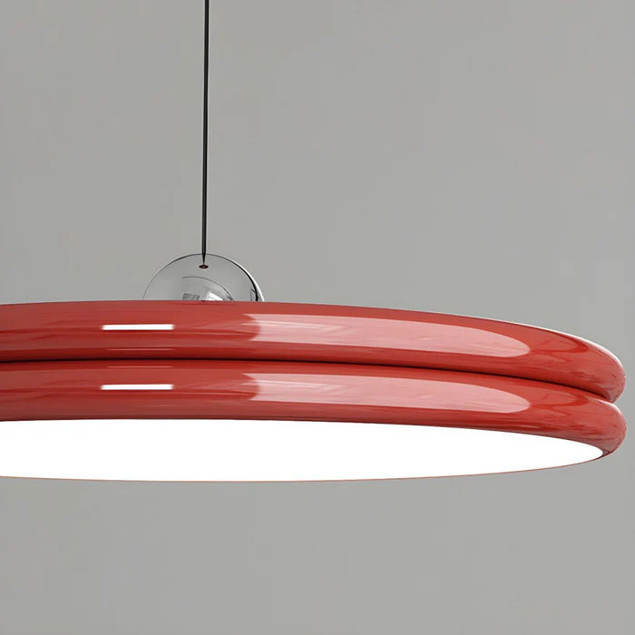 Nowoczesna Lampa Wisząca w Kształcie Dysku – Minimalistyczne Oświetlenie LED do Jadalni i Salonu