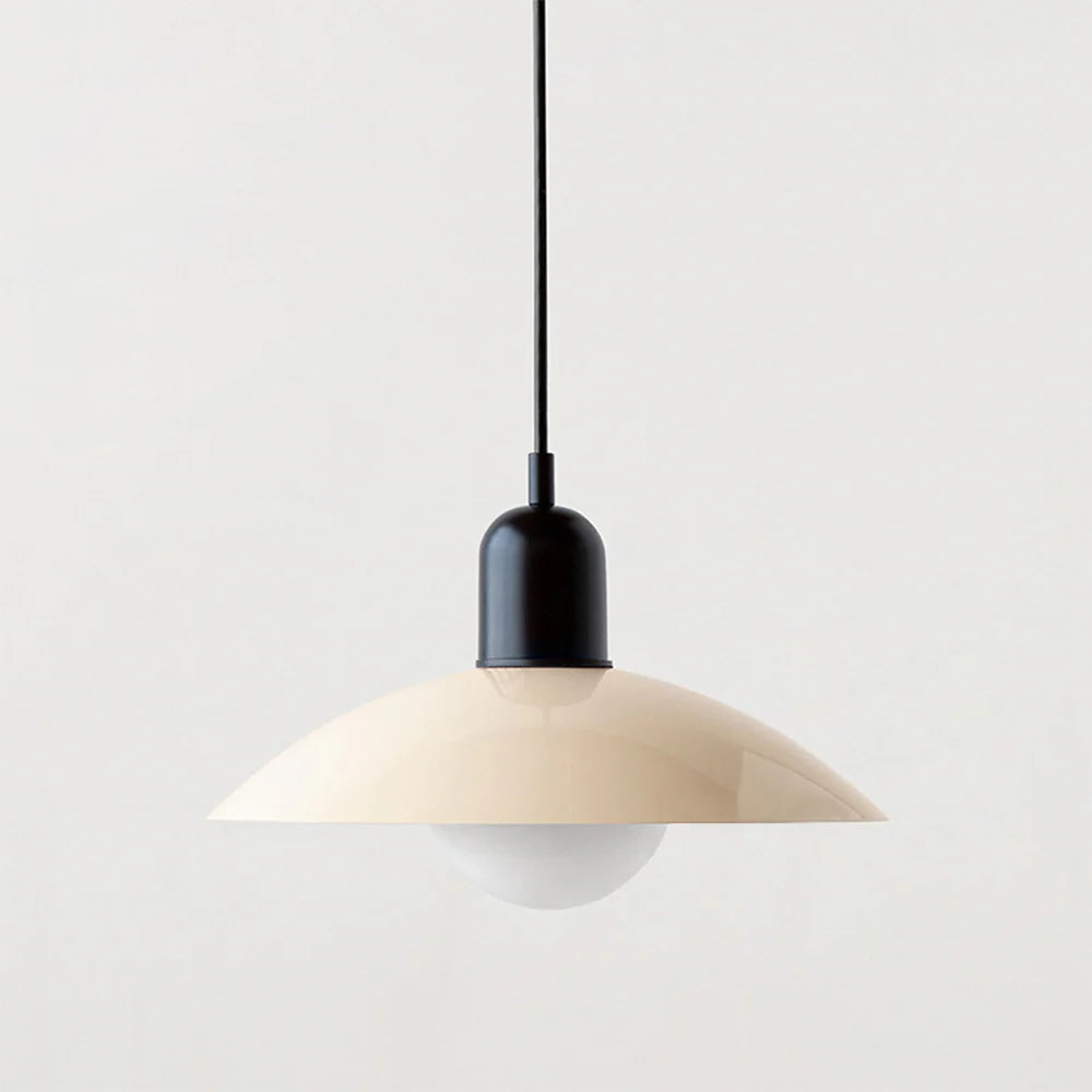 Nowoczesna lampa wisząca z dwukolorowym designem