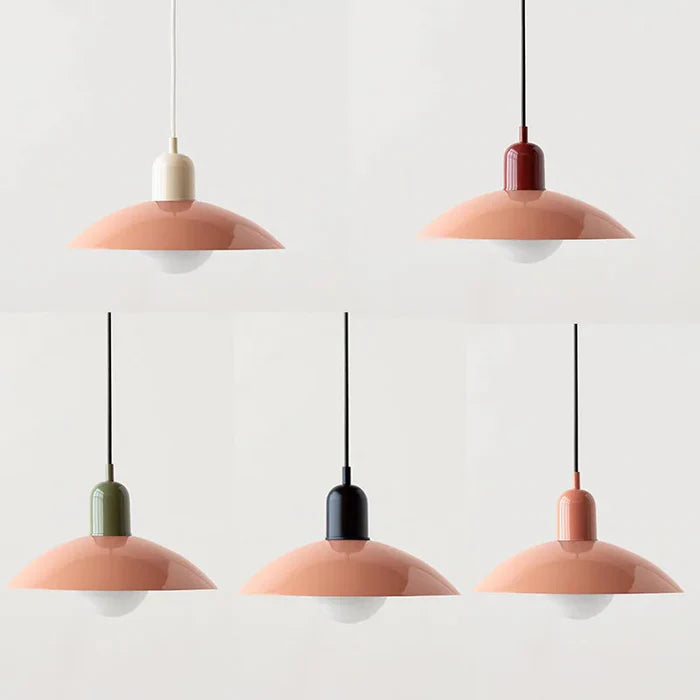 Nowoczesna lampa wisząca z dwukolorowym designem