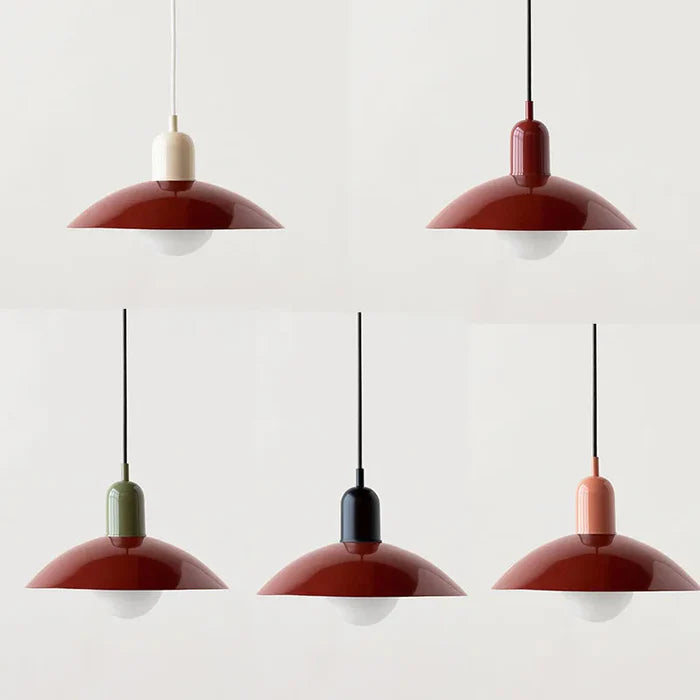 Nowoczesna lampa wisząca z dwukolorowym designem