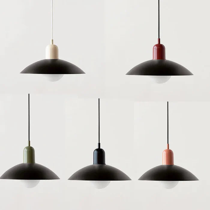 Nowoczesna lampa wisząca z dwukolorowym designem