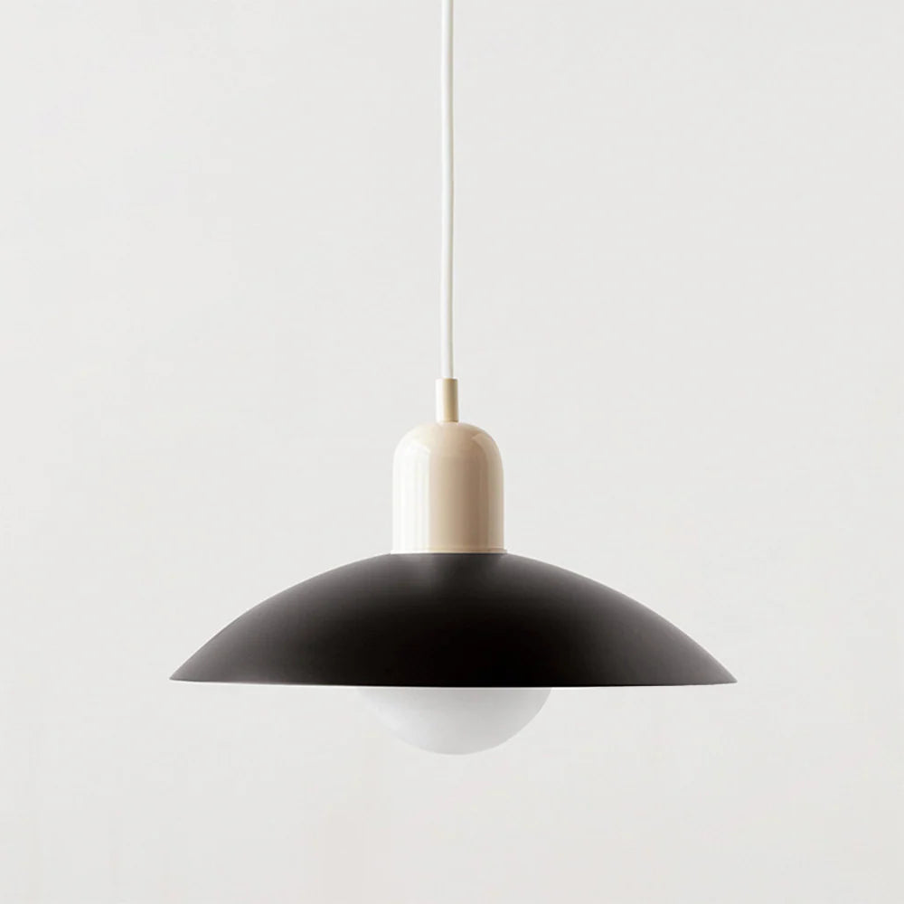 Nowoczesna lampa wisząca z dwukolorowym designem