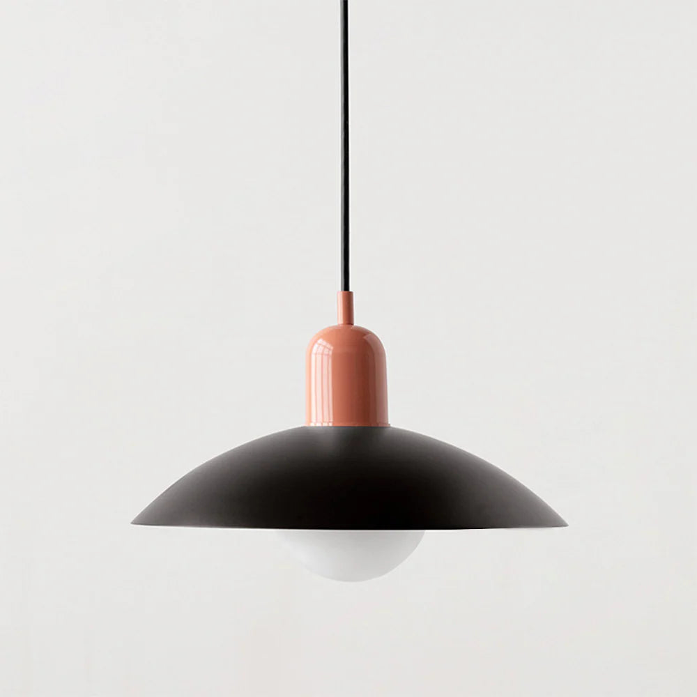 Nowoczesna lampa wisząca z dwukolorowym designem