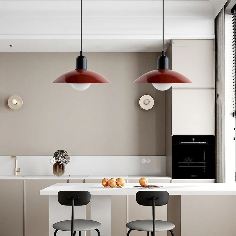Nowoczesna lampa wisząca z dwukolorowym designem