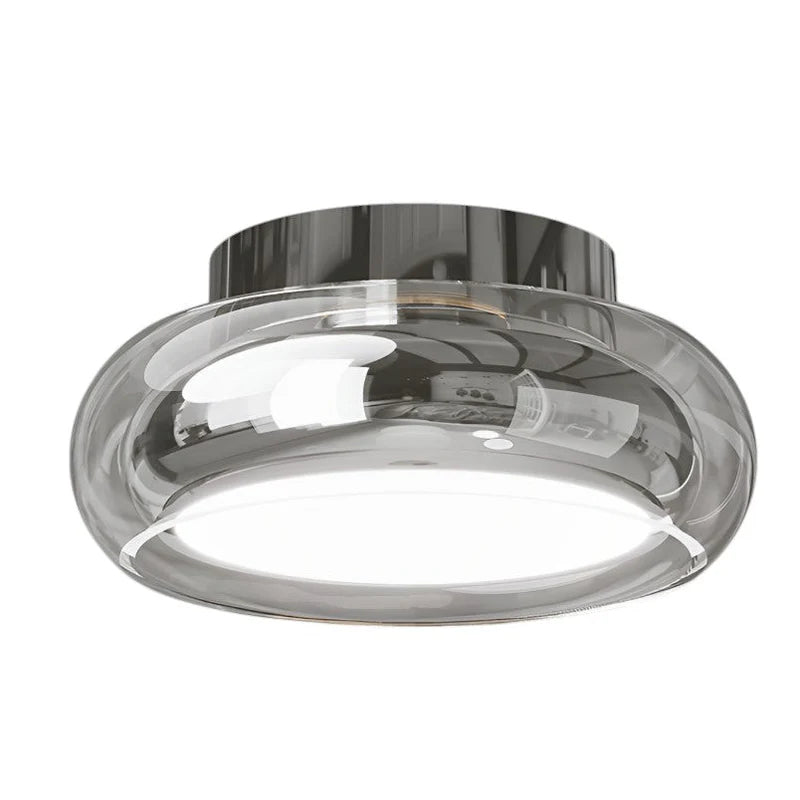 Nowoczesny Plafon Lampa Sufitowa ze Szklanym Kloszem