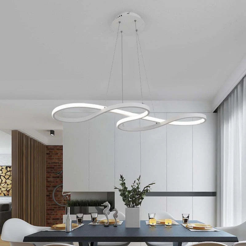 Lampa Wisząca LED w Kształcie Nut Muzycznych – Kreatywne Nowoczesne Oświetlenie Sufitowe