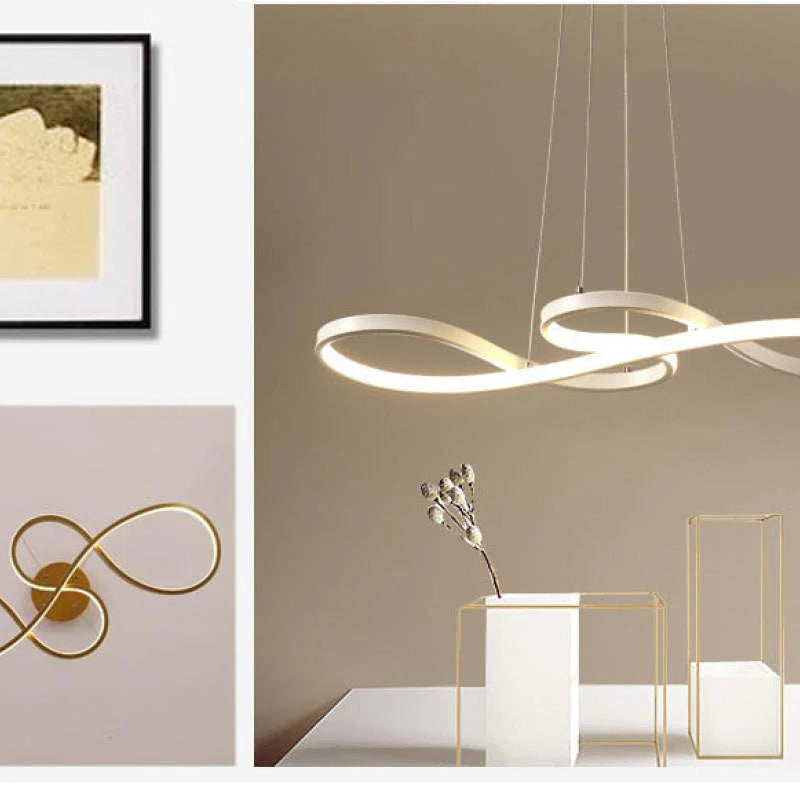 Lampa Wisząca LED w Kształcie Nut Muzycznych – Kreatywne Nowoczesne Oświetlenie Sufitowe