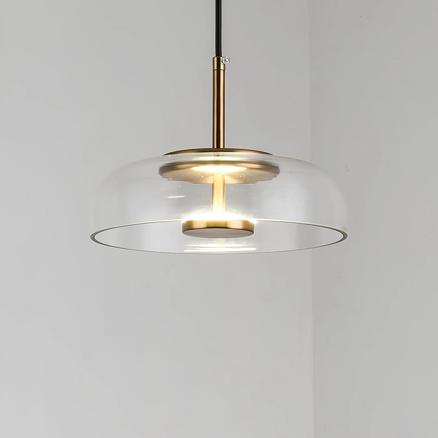 Nowoczesna Lampa Wisząca ze Szklanym Kloszem