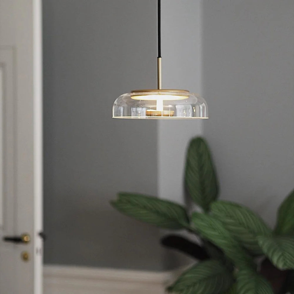 Nowoczesna Lampa Wisząca ze Szklanym Kloszem