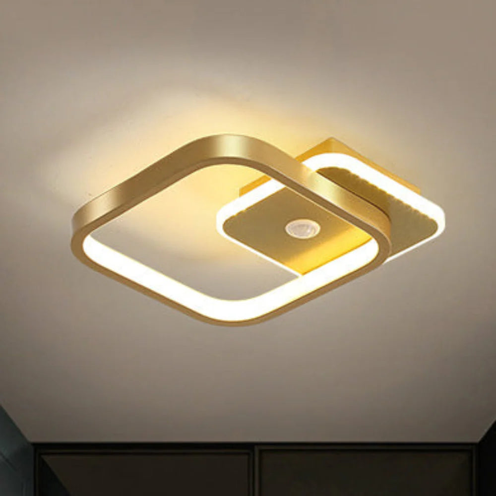 Nowoczesna Lampa Sufitowa LED z Geometrycznym Kształtem
