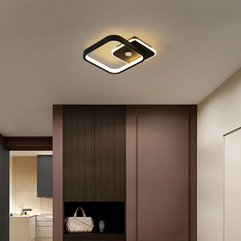 Nowoczesna Lampa Sufitowa LED z Geometrycznym Kształtem