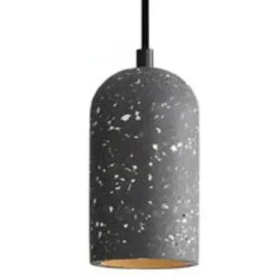 Industrialne Lampy Wiszące z Kloszem Betonowym / Terrazzo – Minimalistyczny Styl Loft