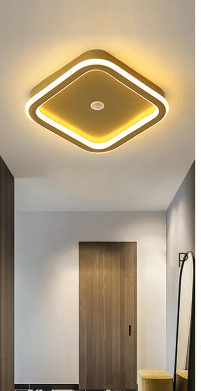 Nowoczesna Lampa Sufitowa LED z Geometrycznym Kształtem